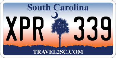 SC license plate XPR339