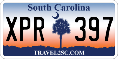 SC license plate XPR397