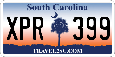 SC license plate XPR399