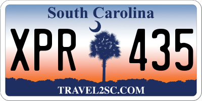SC license plate XPR435