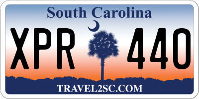 SC license plate XPR440
