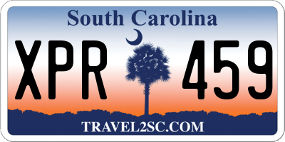 SC license plate XPR459