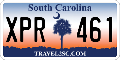 SC license plate XPR461