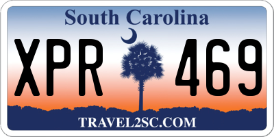 SC license plate XPR469
