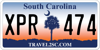 SC license plate XPR474
