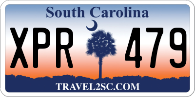 SC license plate XPR479