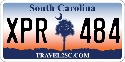 SC license plate XPR484