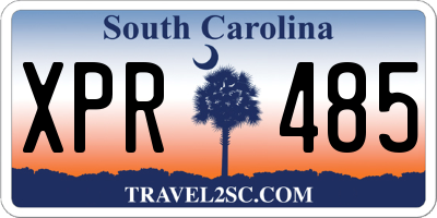 SC license plate XPR485