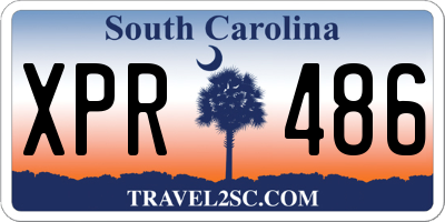 SC license plate XPR486