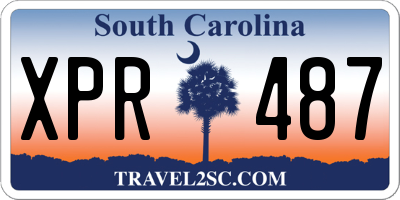 SC license plate XPR487