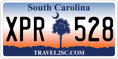 SC license plate XPR528