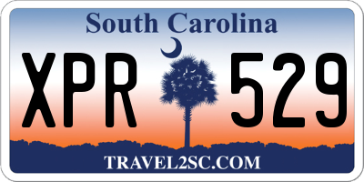 SC license plate XPR529