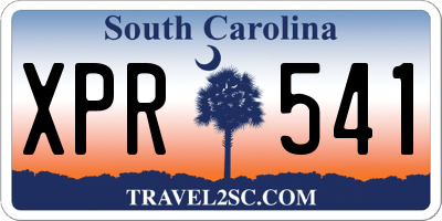 SC license plate XPR541