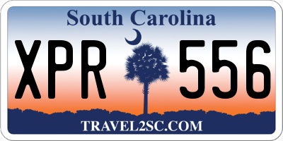 SC license plate XPR556