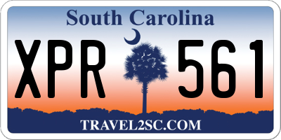 SC license plate XPR561