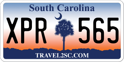 SC license plate XPR565