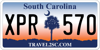SC license plate XPR570