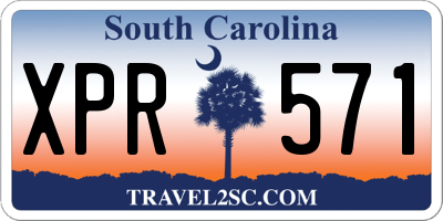 SC license plate XPR571