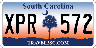 SC license plate XPR572