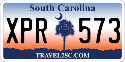 SC license plate XPR573