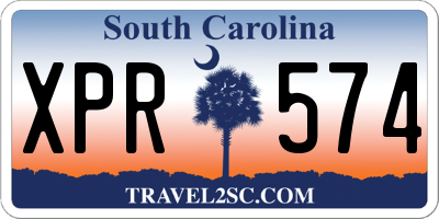 SC license plate XPR574
