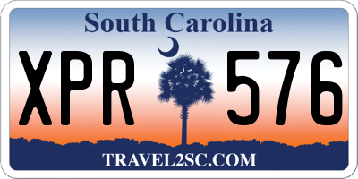SC license plate XPR576