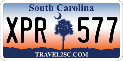 SC license plate XPR577