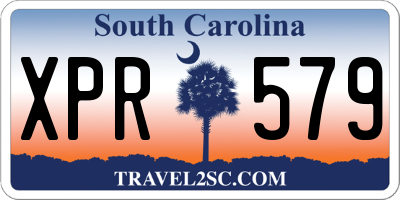 SC license plate XPR579
