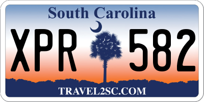 SC license plate XPR582