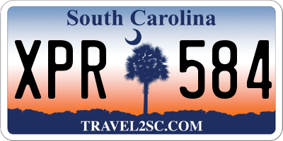 SC license plate XPR584