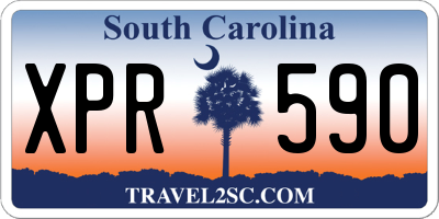 SC license plate XPR590