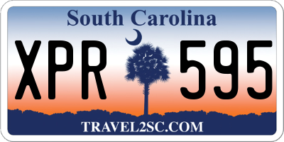 SC license plate XPR595