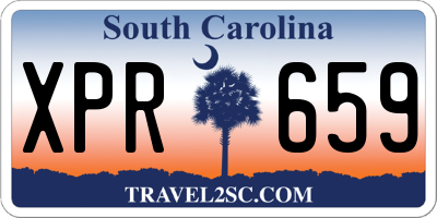 SC license plate XPR659