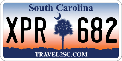 SC license plate XPR682
