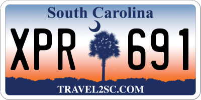 SC license plate XPR691