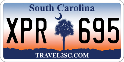 SC license plate XPR695