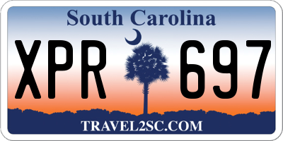 SC license plate XPR697