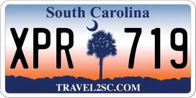 SC license plate XPR719