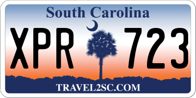 SC license plate XPR723