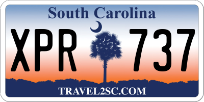 SC license plate XPR737