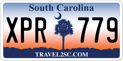 SC license plate XPR779