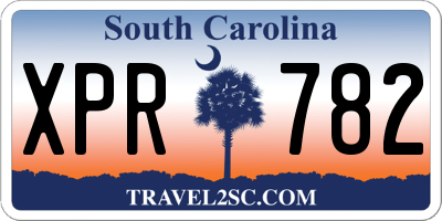 SC license plate XPR782