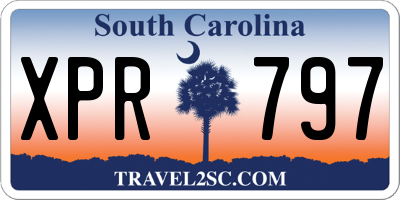 SC license plate XPR797