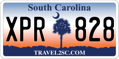 SC license plate XPR828