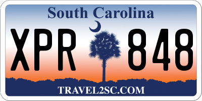 SC license plate XPR848