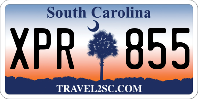 SC license plate XPR855