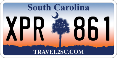 SC license plate XPR861