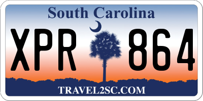 SC license plate XPR864