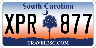 SC license plate XPR877
