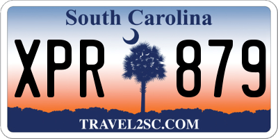 SC license plate XPR879